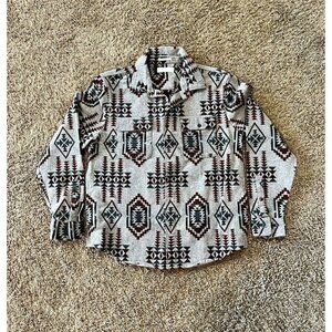 Lucky Brand Boulder Creek Shirt Jacket Mens Southwestern Aztec Size Med